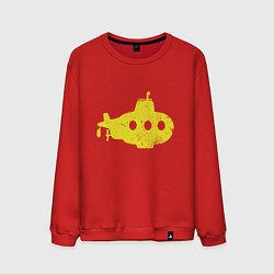 Свитшот хлопковый мужской Желтая подводная лодка, цвет: красный