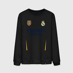 Свитшот хлопковый мужской Винисиус Жуниор ФК Реал Мадрид форма 2324 домашняя, цвет: черный