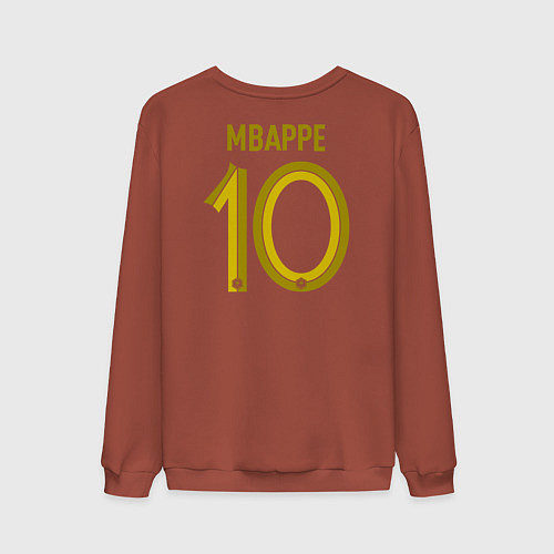 Мужской свитшот Килиан Мбаппе ЧМ 2022 сборная Франции / Кирпичный – фото 2