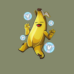 Свитшот хлопковый мужской Банан с В-баксами Фортнайт, цвет: авокадо — фото 2