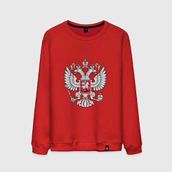 Мужской свитшот Герб России серебро