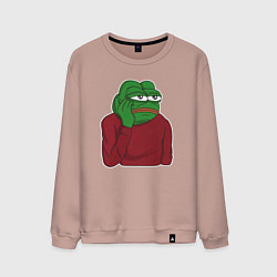 Мужской свитшот Лягушонок Пепе вымотался