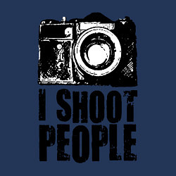 Свитшот хлопковый мужской Shoot photographer, цвет: тёмно-синий — фото 2