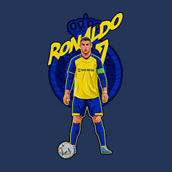 Свитшот хлопковый мужской Криштиану Роналду 7 Аль Наср, цвет: тёмно-синий — фото 2