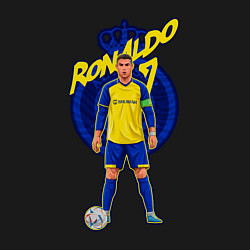 Свитшот хлопковый мужской Криштиану Роналду 7 Аль Наср, цвет: черный — фото 2