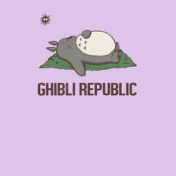 Свитшот хлопковый мужской Ghibli republic, цвет: лаванда — фото 2