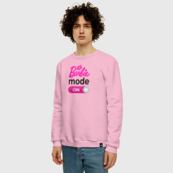 Свитшот хлопковый мужской Барби мод, цвет: светло-розовый — фото 2
