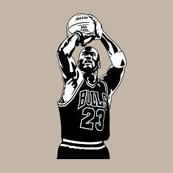 Свитшот хлопковый мужской Майкл Джордан бросает мяч, цвет: миндальный — фото 2