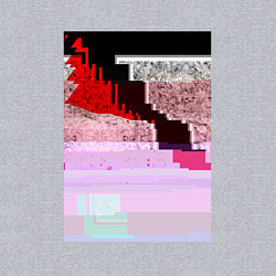 Свитшот хлопковый мужской Abstract glitch, цвет: меланж — фото 2
