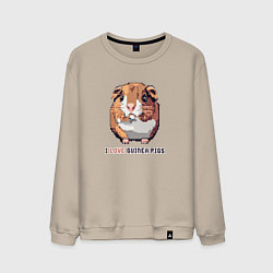 Мужской свитшот Пиксель морская свинка