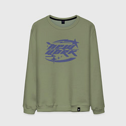 Свитшот хлопковый мужской New York - Y2K, цвет: авокадо