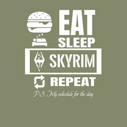 Свитшот хлопковый мужской Скайрим The Elder Scrolls, цвет: авокадо — фото 2