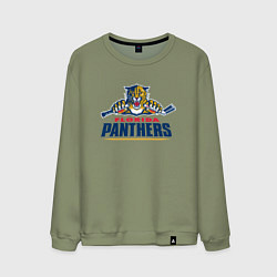 Свитшот хлопковый мужской Florida panthers - hockey team, цвет: авокадо