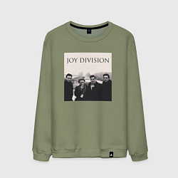 Свитшот хлопковый мужской Тру фанат Joy Division, цвет: авокадо