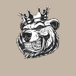 Свитшот хлопковый мужской King bear, цвет: миндальный — фото 2