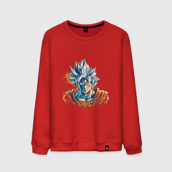 Свитшот хлопковый мужской Goku, цвет: красный