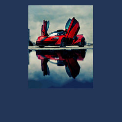 Свитшот хлопковый мужской Спорт кар с дверями верх, цвет: тёмно-синий — фото 2