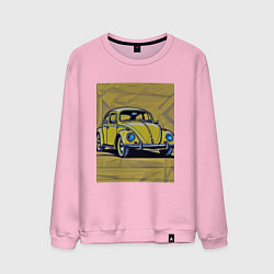 Свитшот хлопковый мужской Авто Жук, цвет: светло-розовый