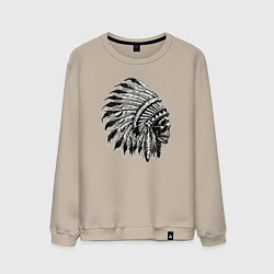 Мужской свитшот Индеец шаман