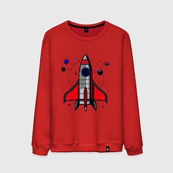 Мужской свитшот Ракета на взлете