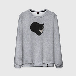 Свитшот хлопковый мужской Maxwell cat, цвет: меланж