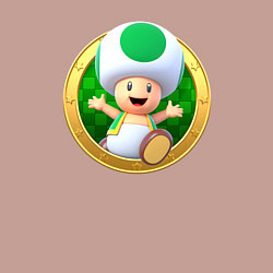 Свитшот хлопковый мужской Тоад значок, цвет: пыльно-розовый — фото 2