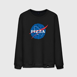 Свитшот хлопковый мужской Pizza x NASA, цвет: черный