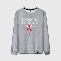 Свитшот хлопковый мужской Depeche Mode - Rose mode, цвет: меланж