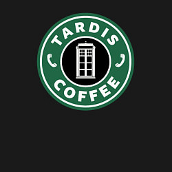Свитшот хлопковый мужской Tardis coffee, цвет: черный — фото 2