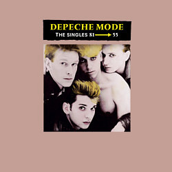 Свитшот хлопковый мужской Depeche Mode - The Singles 81-85, цвет: пыльно-розовый — фото 2