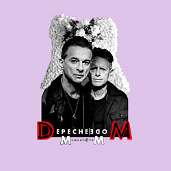 Свитшот хлопковый мужской Depeche Mode - Dave Gahan and Martin Gore, цвет: лаванда — фото 2