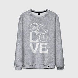 Мужской свитшот Любовь велосипедиста