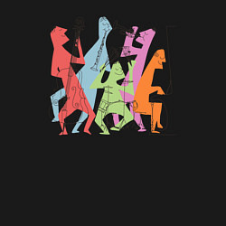 Свитшот хлопковый мужской Jazz band, цвет: черный — фото 2