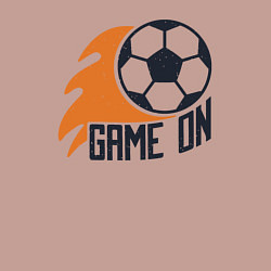 Свитшот хлопковый мужской Game on football, цвет: пыльно-розовый — фото 2