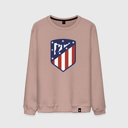 Свитшот хлопковый мужской Atletico Madrid FC, цвет: пыльно-розовый