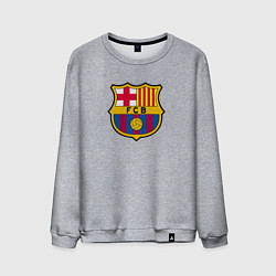 Свитшот хлопковый мужской Barcelona fc sport, цвет: меланж