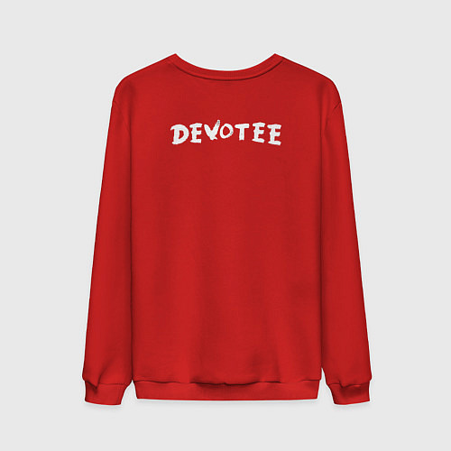 Мужской свитшот Depeche Mode - Devotee Mode / Красный – фото 2