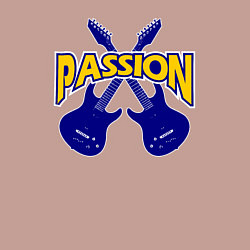 Свитшот хлопковый мужской Рок страсть, цвет: пыльно-розовый — фото 2