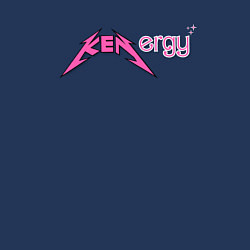 Свитшот хлопковый мужской Kenergy - metallica and barbie style, цвет: тёмно-синий — фото 2