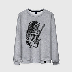 Мужской свитшот Ёжик рокер