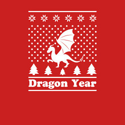 Свитшот хлопковый мужской Sweater dragon year, цвет: красный — фото 2