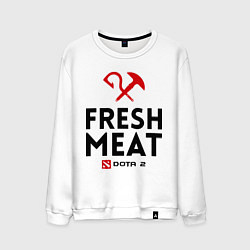 Свитшот хлопковый мужской Fresh Meat, цвет: белый