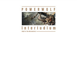 Свитшот хлопковый мужской Powerwolf: interludium, цвет: белый — фото 2