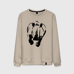 Мужской свитшот Носорог атакует