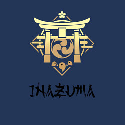 Свитшот хлопковый мужской Инадзума из Геншин Импакт, цвет: тёмно-синий — фото 2