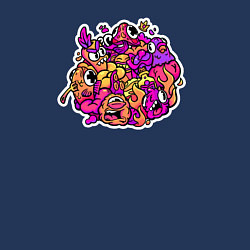 Свитшот хлопковый мужской Doodle, цвет: тёмно-синий — фото 2