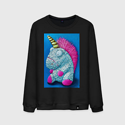 Мужской свитшот Волшебный единорог на удачу маслом