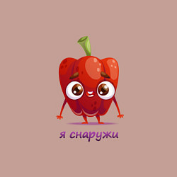 Свитшот хлопковый мужской Перец в ярости, цвет: пыльно-розовый — фото 2