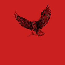 Свитшот хлопковый мужской Орёл машет крыльями, цвет: красный — фото 2