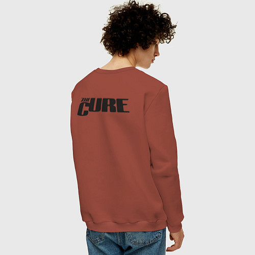 Мужской свитшот The Cure - A Band from UK / Кирпичный – фото 4
